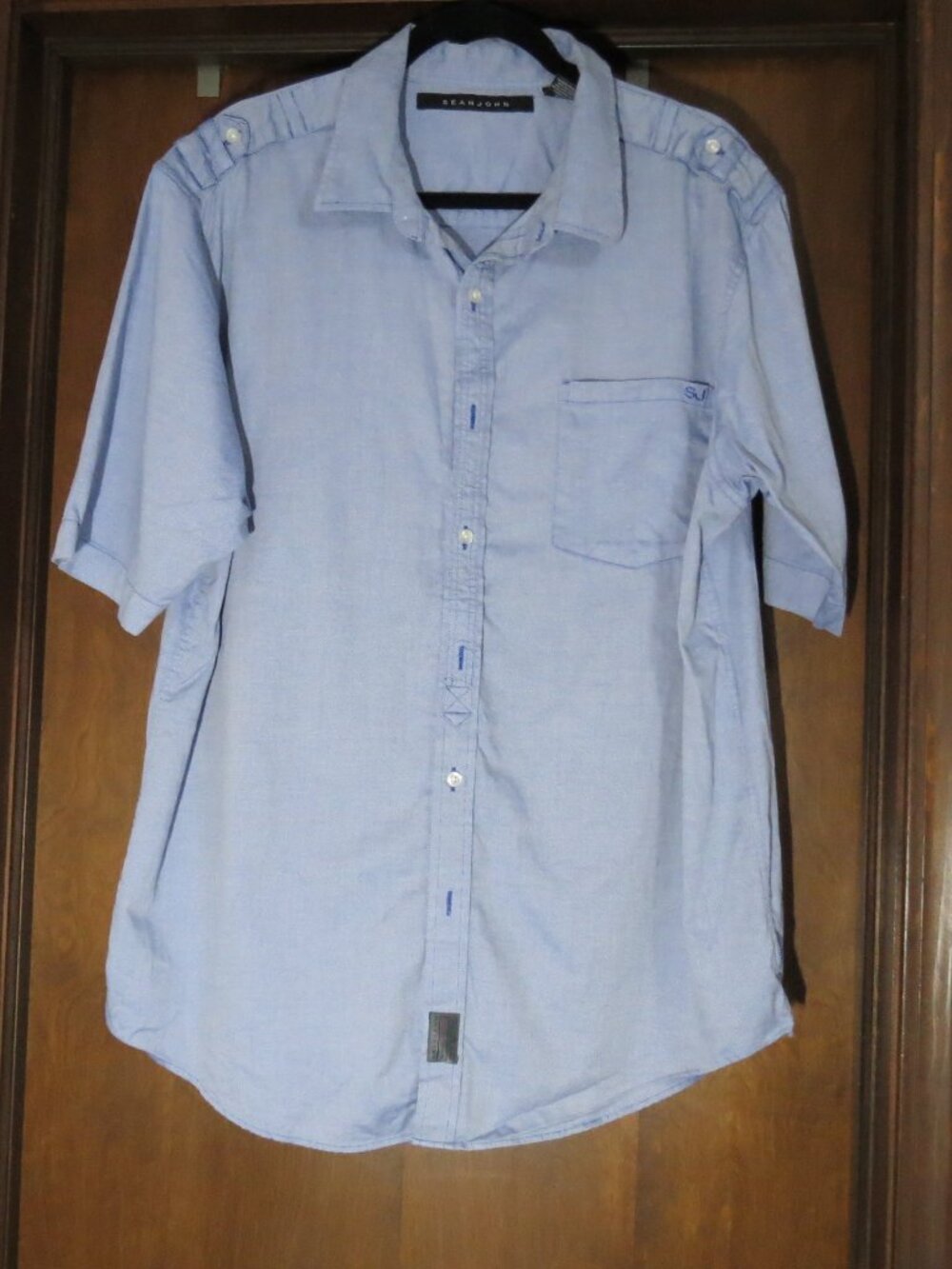 Sean John Shirt Men’s 2XL Short Sleeve Button Up Casual